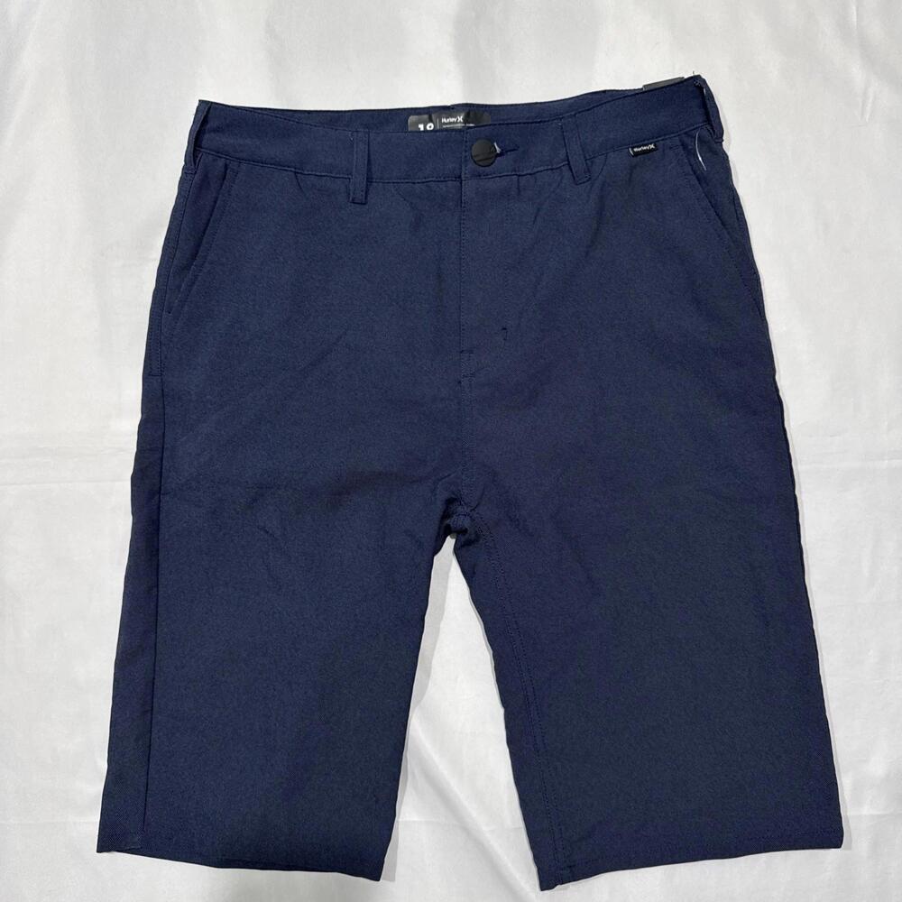 HURLEY Boys Nike Dri-Fit Blue Walk Flat Front Shorts Size 18 NWT
